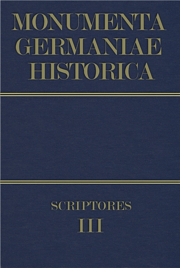 Monumenta Germaniae Historica Scriptores in Folio Band 3