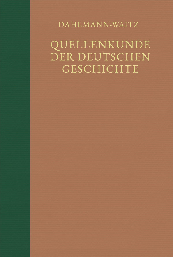 quellenkunde der deutschen geschichte