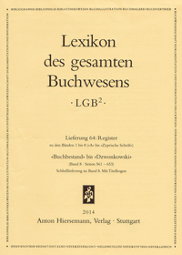 Lexikon des gesamten Buchwesens