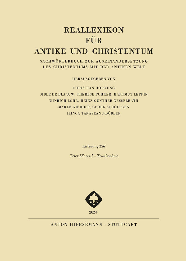 Reallexikon für Antike und Christentum