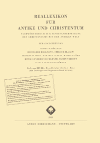 Reallexikon für Antike und Christentum