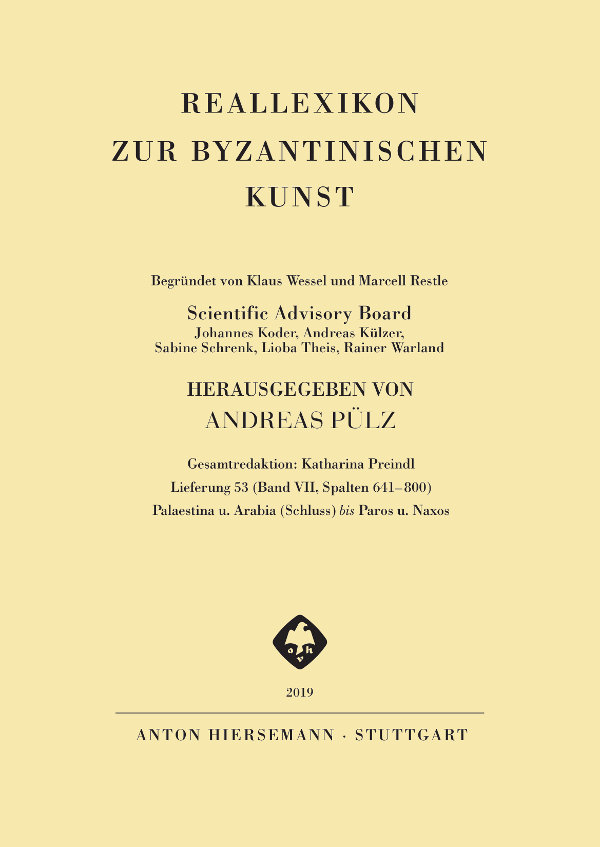 Reallexikon zur byzantinischen Kunst (RbK) - Band 7, Lieferung 53