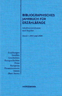 Bibliographisches Jahrbuch für Erzählbände