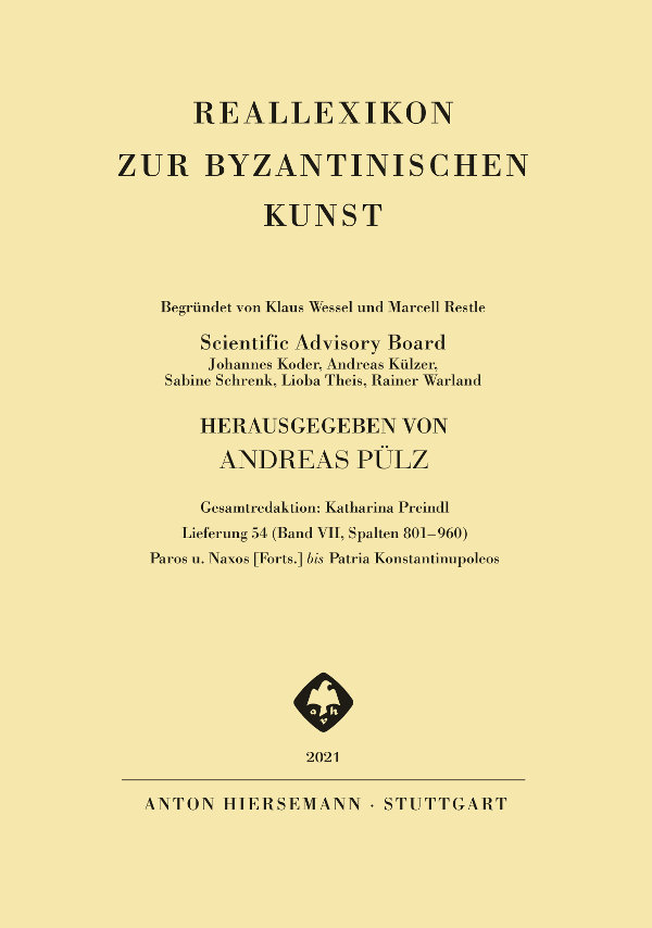 Reallexikon zur byzantinischen Kunst (RbK) - Band 7, Lieferung 54