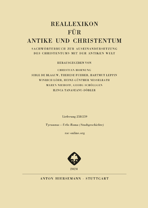 Reallexikon für Antike und Christentum