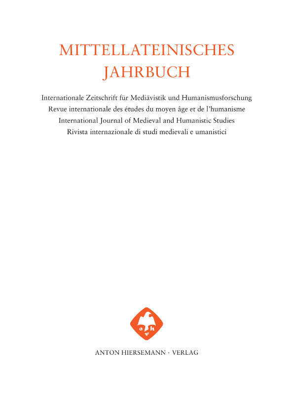 Mittellateinisches Jahrbuch