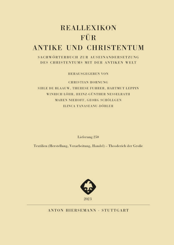 Reallexikon für Antike und Christentum