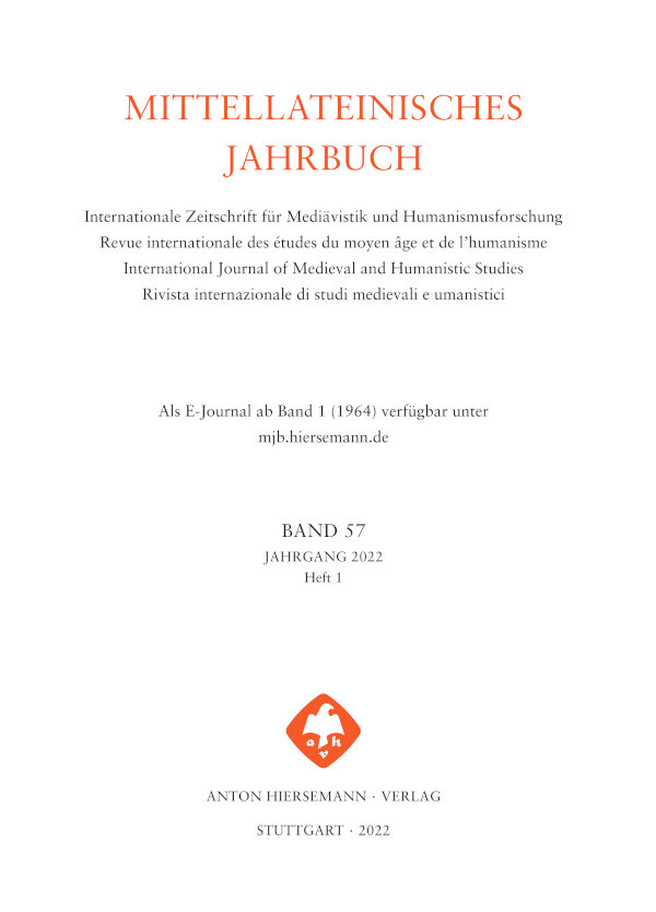 Mittellateinisches Jahrbuch