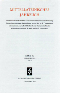 Mittellateinisches Jahrbuch. Internationale Zeitschrift für Mediävistik und Humanismusforschung