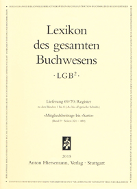 Lexikon des gesamten Buchwesens