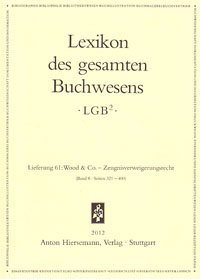 Lexikon des gesamten Buchwesens