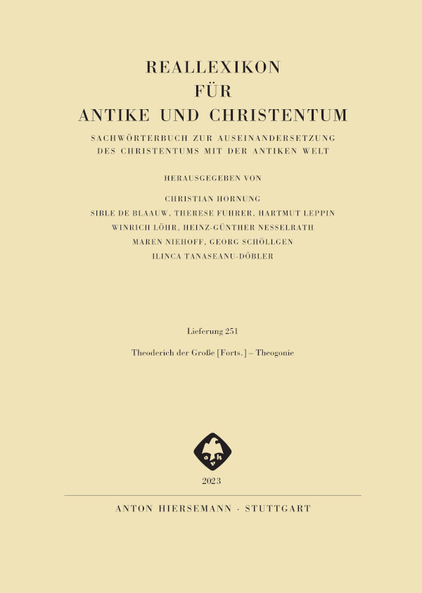 Reallexikon für Antike und Christentum