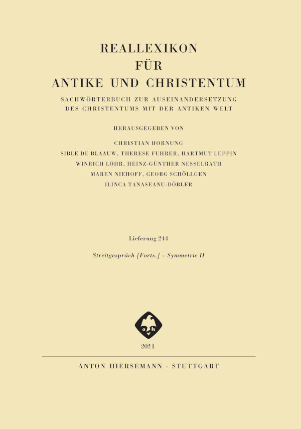 Reallexikon für Antike und Christentum 244