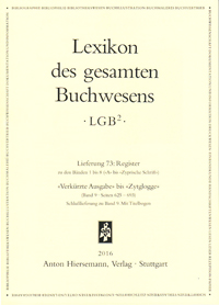 Lexikon des gesamten Buchwesens