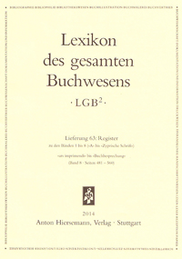 Lexikon des gesamten Buchwesens