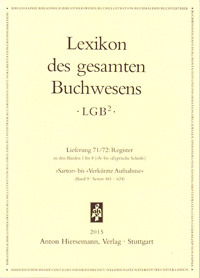 Lexikon des gesamten Buchwesens