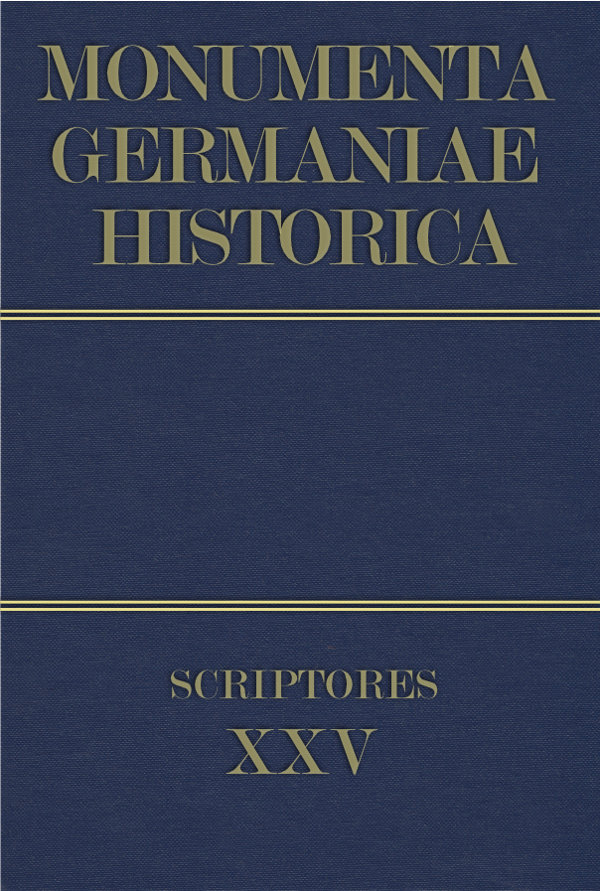  Monumenta Germaniae Historica Scriptores in Folio Band 25